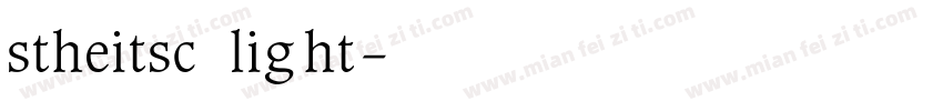 stheitsc light字体转换